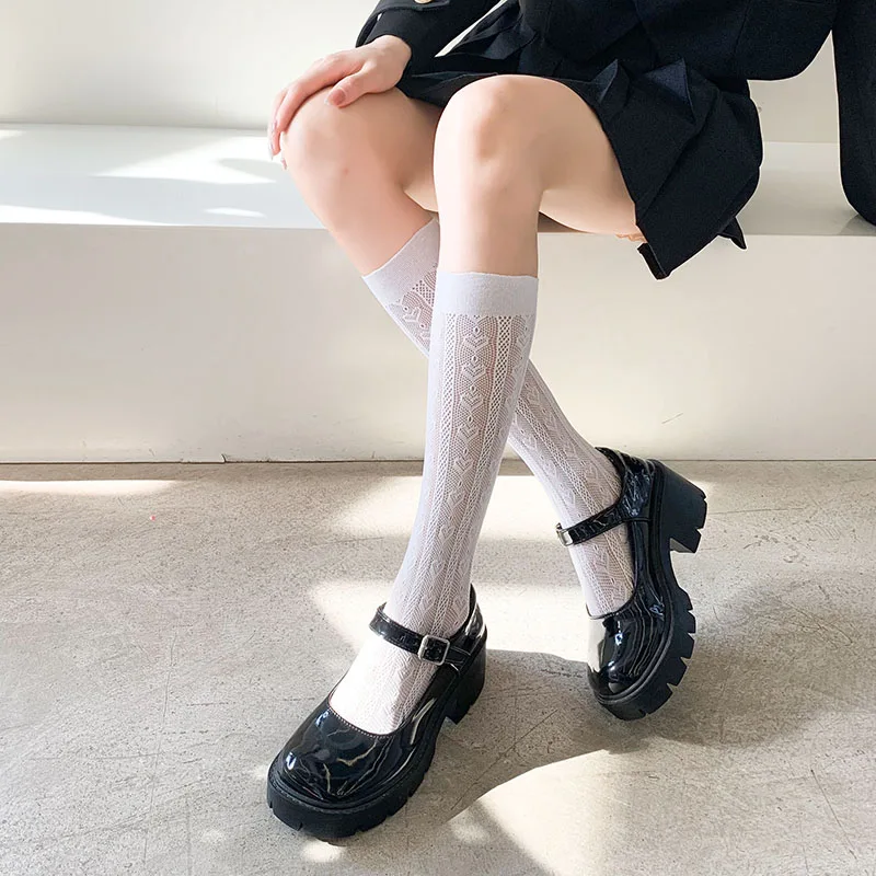 Ladies Socks Cute Lace Stockings Women's Thin Lolita Calf Socks Heart Hollow Stockings
Ladies Socks Cute Lace Stockings Women's Thin Lolita Calf Socks Heart Hollow Stockings
