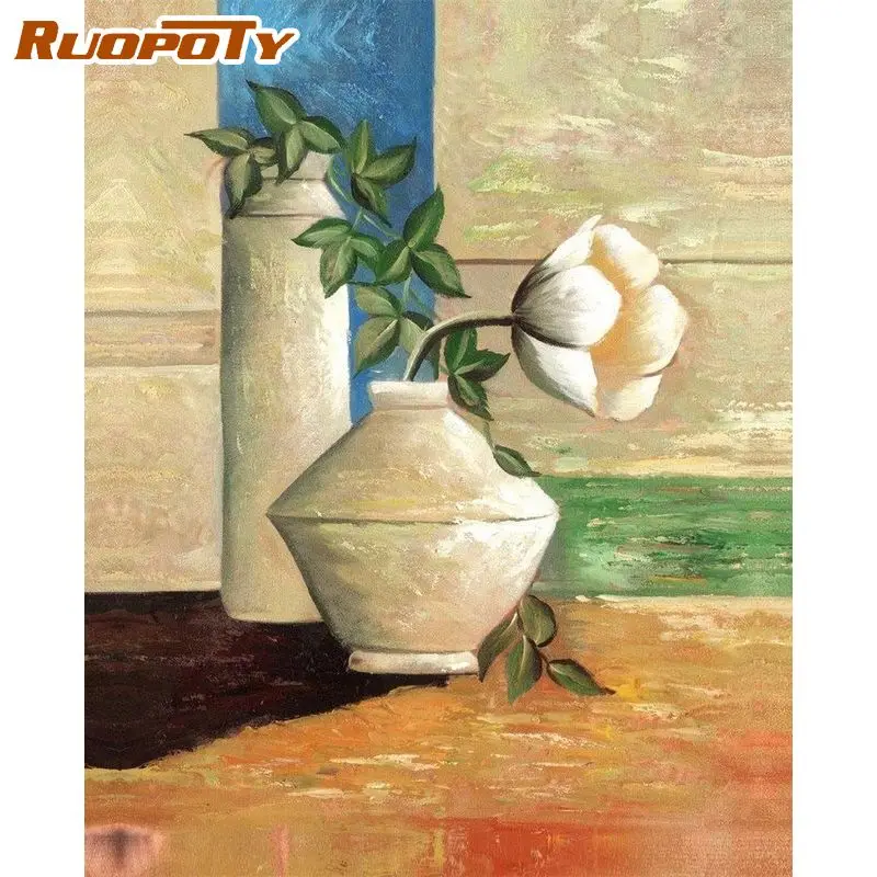 RUOPOTY Classical Painting By Numbers For Adults Flowers Coloring On Numbers Gift Paint Kit Picture Drawing Home Decors Handmade
RUOPOTY Classical Painting By Numbers For Adults Flowers Coloring On Numbers Gift Paint Kit Picture Drawing Home Decors Handmade