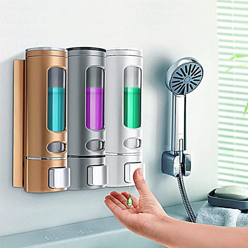 Single/double 500/1000ML Soap Dispenser Wall-Mount Shower Bath Shampoo Dispenser Bathroom Accessories Soap and Gel Dispenser
Single/double 500/1000ML Soap Dispenser Wall-Mount Shower Bath Shampoo Dispenser Bathroom Accessories Soap and Gel Dispenser