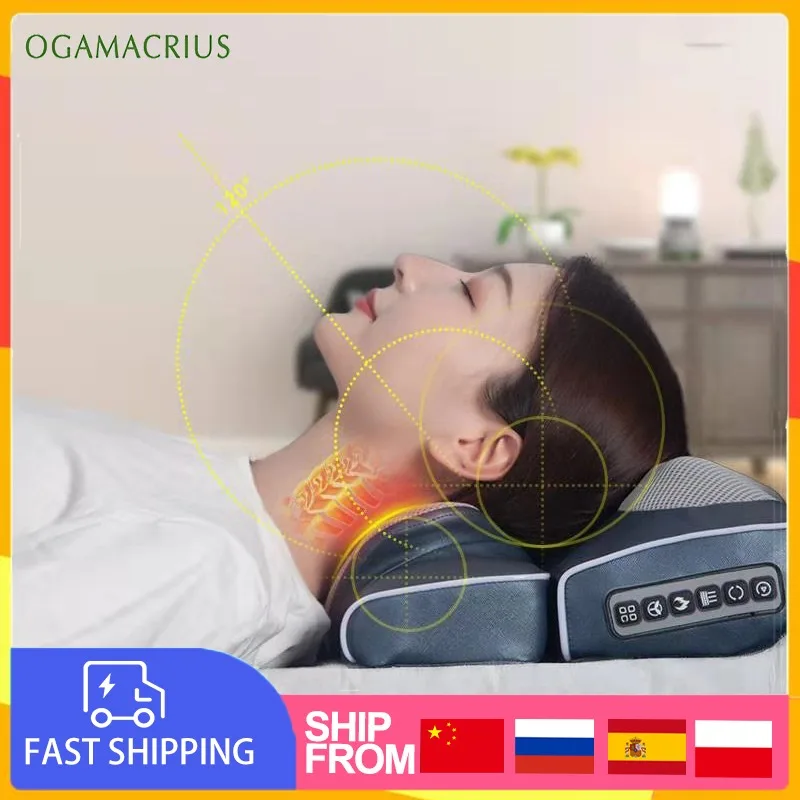 OGAMACRIUS New 2 in 1 Massage Pillow Fits Body Massage Pillow Rechargeable Pain Relief Relaxing Neck Massager Free Storage Bag
OGAMACRIUS New 2 in 1 Massage Pillow Fits Body Massage Pillow Rechargeable Pain Relief Relaxing Neck Massager Free Storage Bag