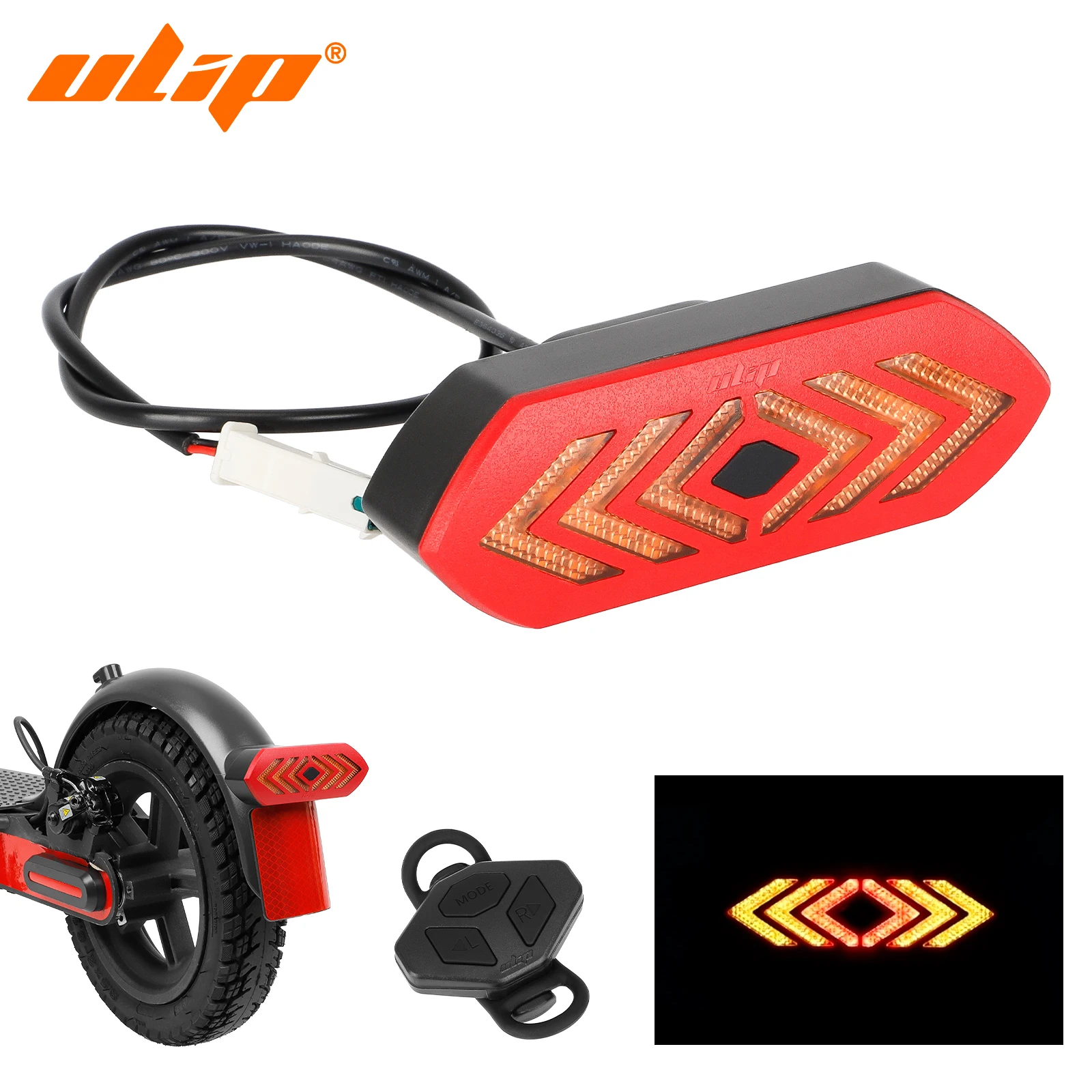 ULIP Scooter Turn Signal TailLight Rear Fender Remote control Steering Tail Light For Xiaomi Pro Pro2 1S Or ULIP Rear Suspension
ULIP Scooter Turn Signal TailLight Rear Fender Remote control Steering Tail Light For Xiaomi Pro Pro2 1S Or ULIP Rear Suspension