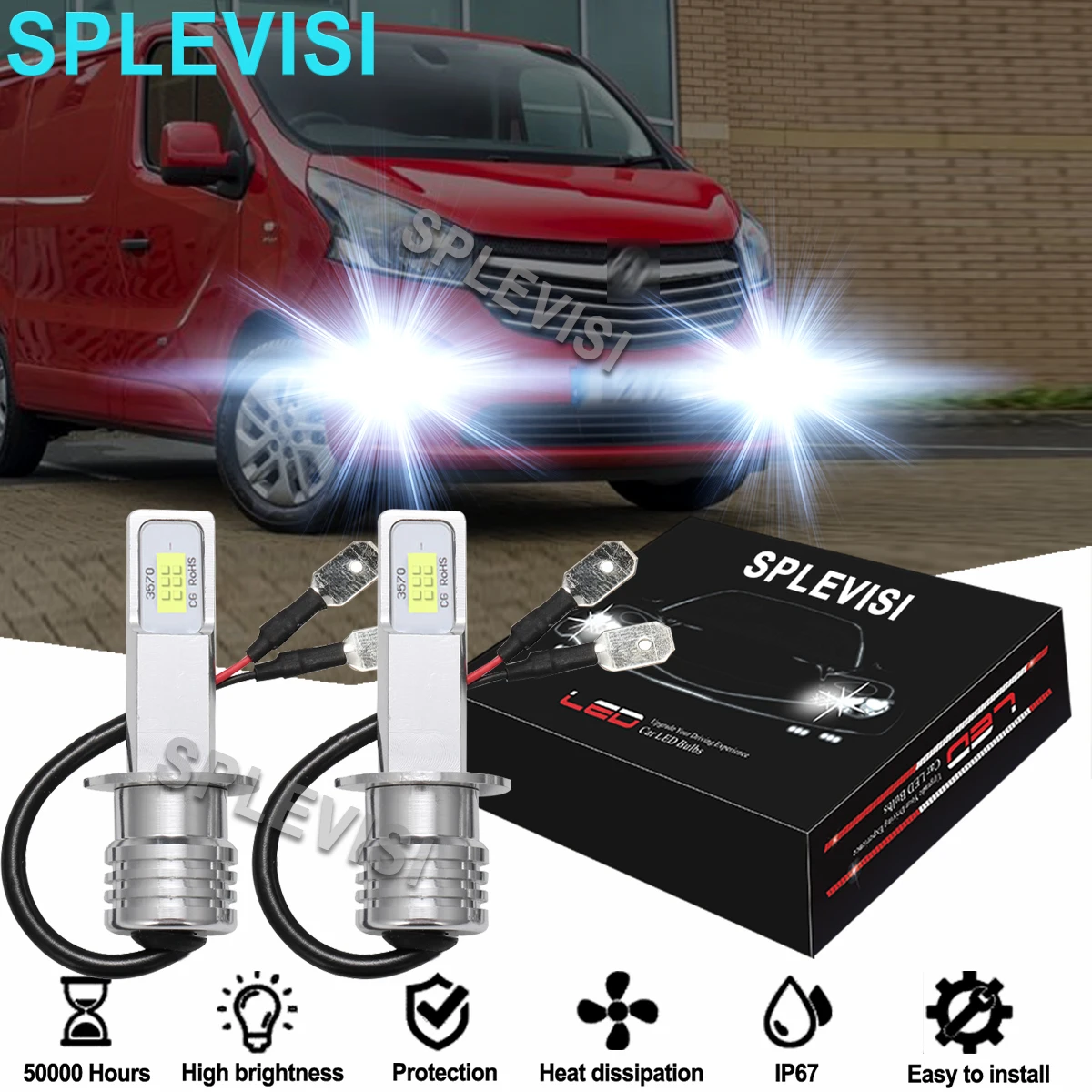 2 светодиодные противотуманные светильник ры 6000K, белые, подходят для Vauxhall Vivaro 2001-2014 Ford Transit Connect 2002 2003 2004 2005 2006-2007
2 светодиодные противотуманные светильник ры 6000K, белые, подходят для Vauxhall Vivaro 2001-2014 Ford Transit Connect 2002 2003 2004 2005 2006-2007