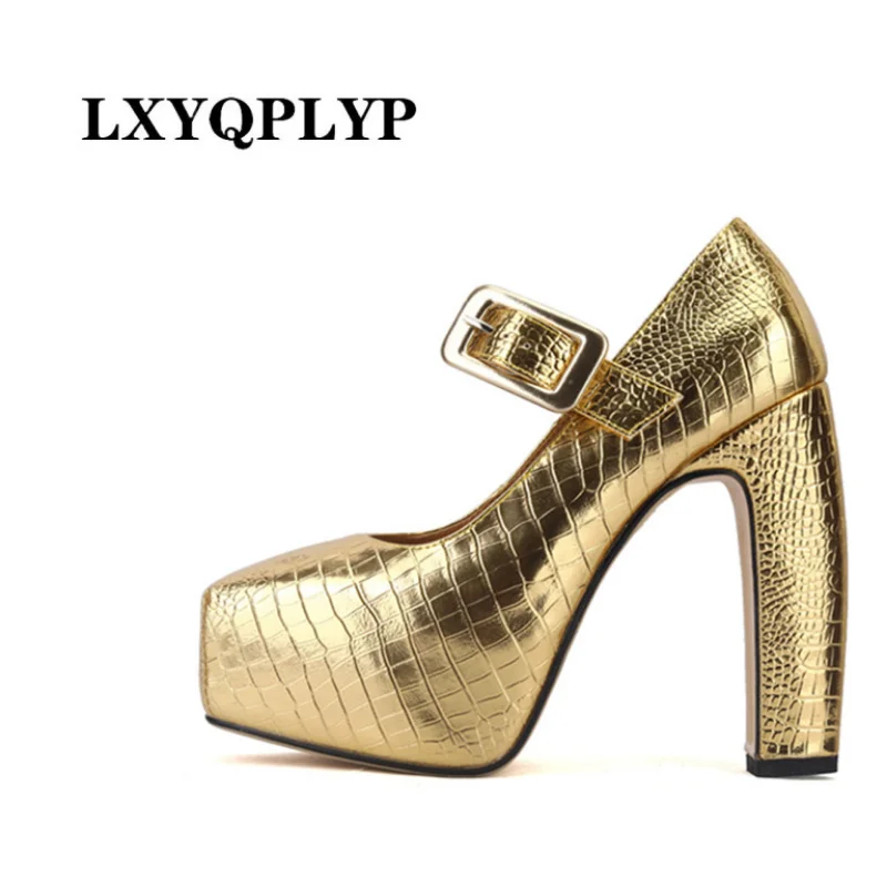 New fashion show sexy high-heeled sandals spring and autumn women's shoes thick high-heeled shoes thick sole buckle single shoes
New fashion show sexy high-heeled sandals spring and autumn women's shoes thick high-heeled shoes thick sole buckle single shoes
