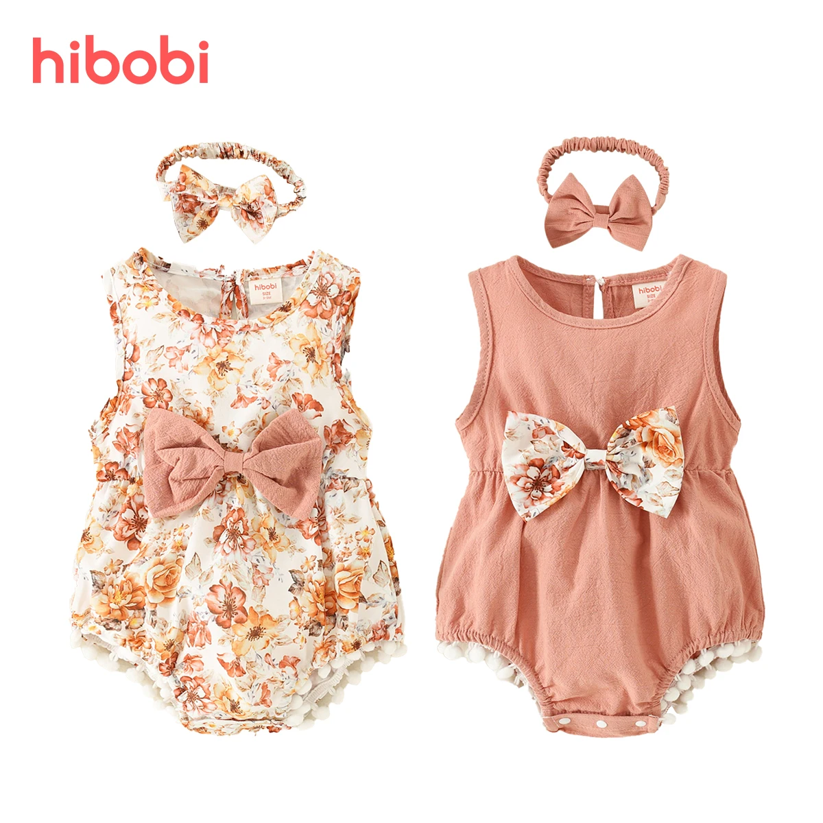 Комбинезон hibobi для новорожденных девочек, 2 шт., летний Боди с цветочным принтом, боди с повязкой на голову для маленьких девочек
Комбинезон hibobi для новорожденных девочек, 2 шт., летний Боди с цветочным принтом, боди с повязкой на голову для маленьких девочек