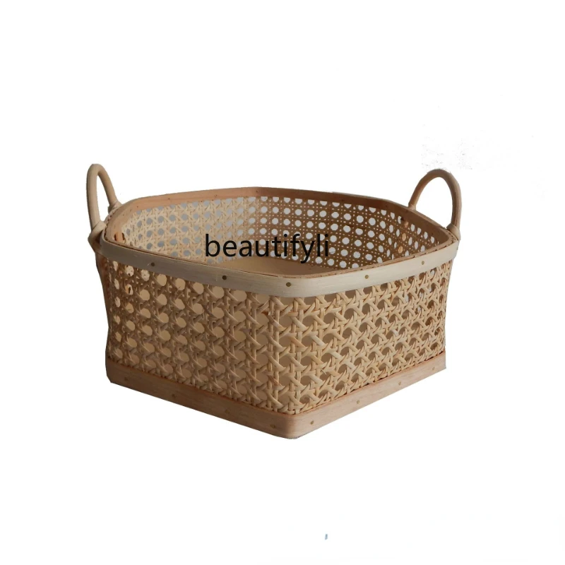 yj Wood Basket Bamboo Basket Hexagonal Rattan Basket Vegetable And Fruit Basket Bread Basket Living Room Desktop Storage Basket
yj Wood Basket Bamboo Basket Hexagonal Rattan Basket Vegetable And Fruit Basket Bread Basket Living Room Desktop Storage Basket