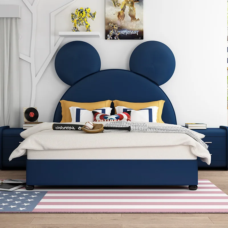 Nordic light luxury children's bed net red Mickey creative boy cartoon bed teenager modern minimalist children's leather bed
Nordic light luxury children's bed net red Mickey creative boy cartoon bed teenager modern minimalist children's leather bed