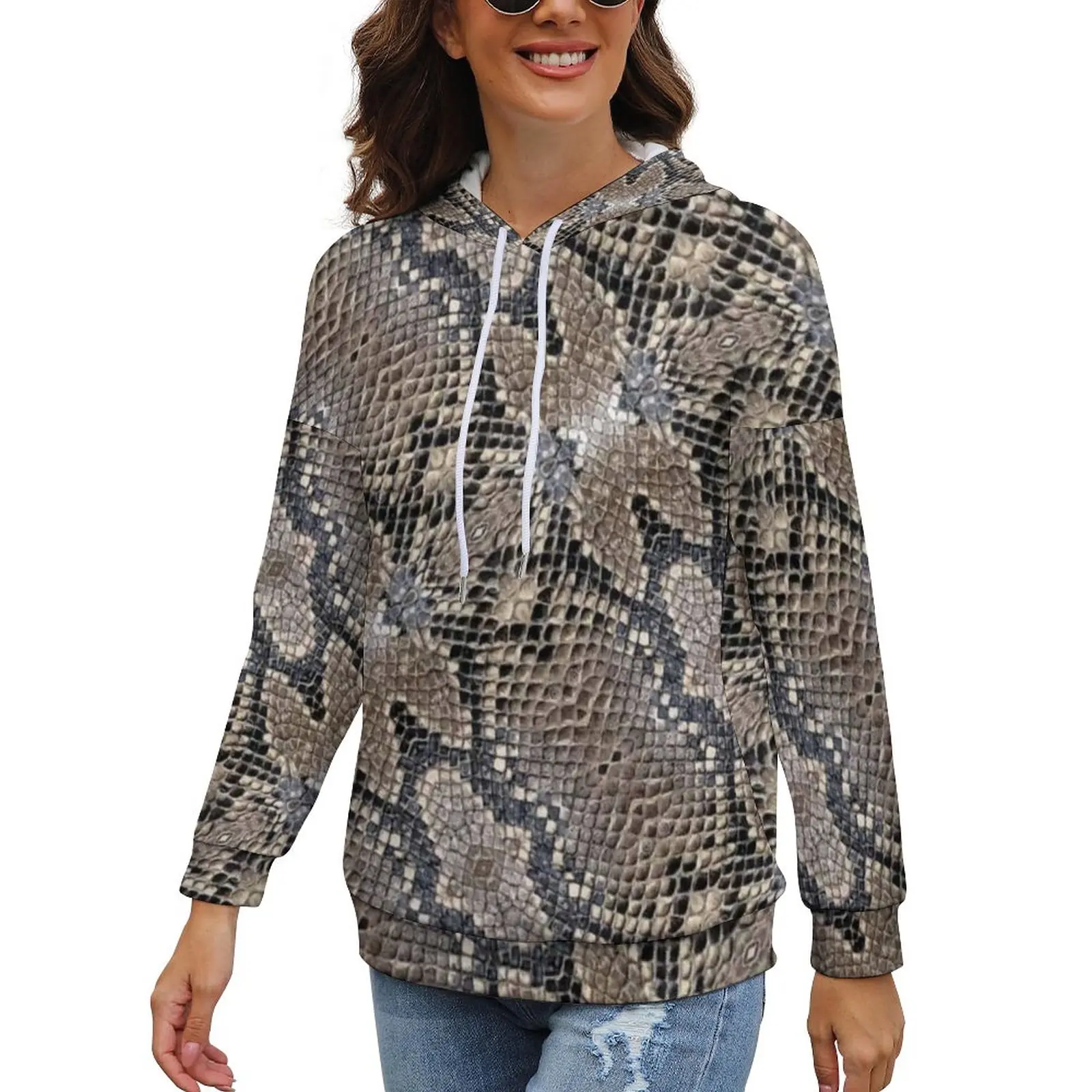 Classic Snakeskin Hoodies Greys and Silvers Snake Skin Classic Oversize Pullover Hoodie Long Sleeve Hip Hop Sweatshirts Tops
Classic Snakeskin Hoodies Greys and Silvers Snake Skin Classic Oversize Pullover Hoodie Long Sleeve Hip Hop Sweatshirts Tops