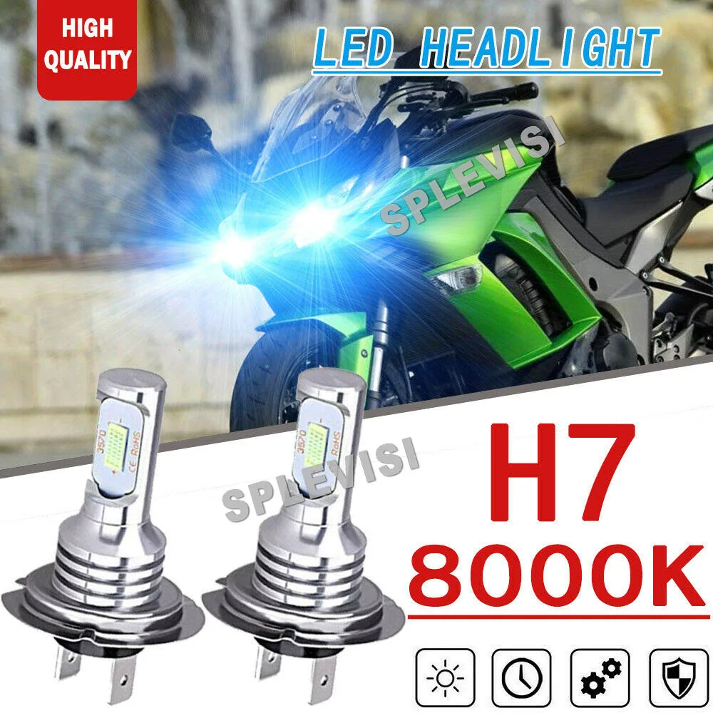 2x 70W H7 8000K Ice Blue Bright CSP LED Bulbs Headlight For Bmw S1000rr S1000xr 09-18
2x 70W H7 8000K Ice Blue Bright CSP LED Bulbs Headlight For Bmw S1000rr S1000xr 09-18