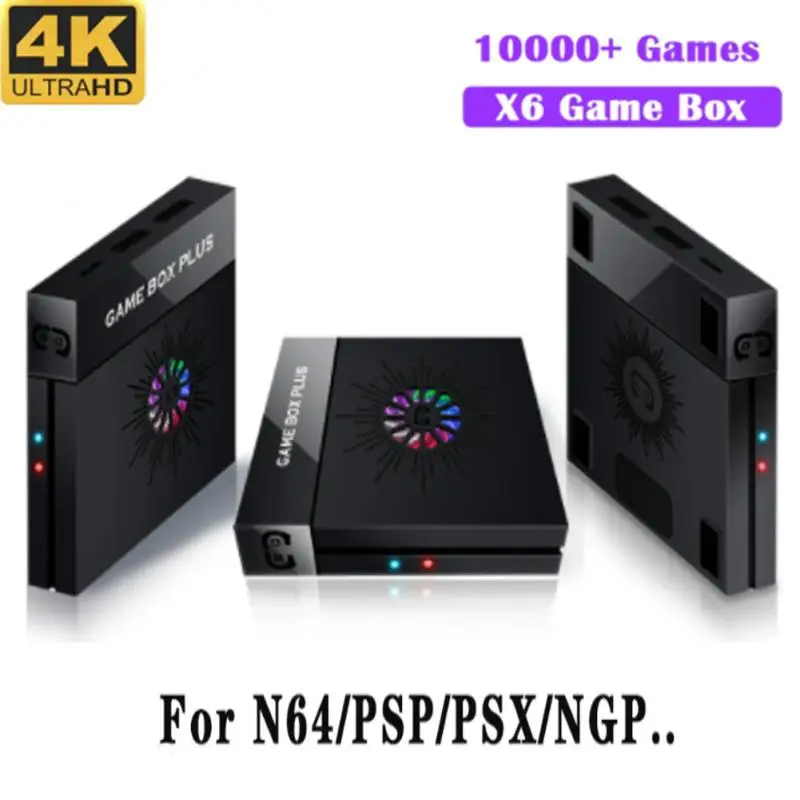 Video Game Consoles 4K HD TV Game Box 10000+ Games 128GB For PS1/PSP/N64/ Retro X6 Gaming Console 2.4G Dual Wireless Controllers
Video Game Consoles 4K HD TV Game Box 10000+ Games 128GB For PS1/PSP/N64/ Retro X6 Gaming Console 2.4G Dual Wireless Controllers