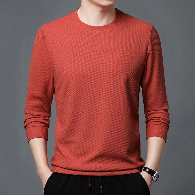 Brand Quality Cotton Men Sweatshirt T-shirt Waffle Fashion Design Slim Fit Solid Pullover Tops Tees Long Sleeve Hoodies E163
Brand Quality Cotton Men Sweatshirt T-shirt Waffle Fashion Design Slim Fit Solid Pullover Tops Tees Long Sleeve Hoodies E163