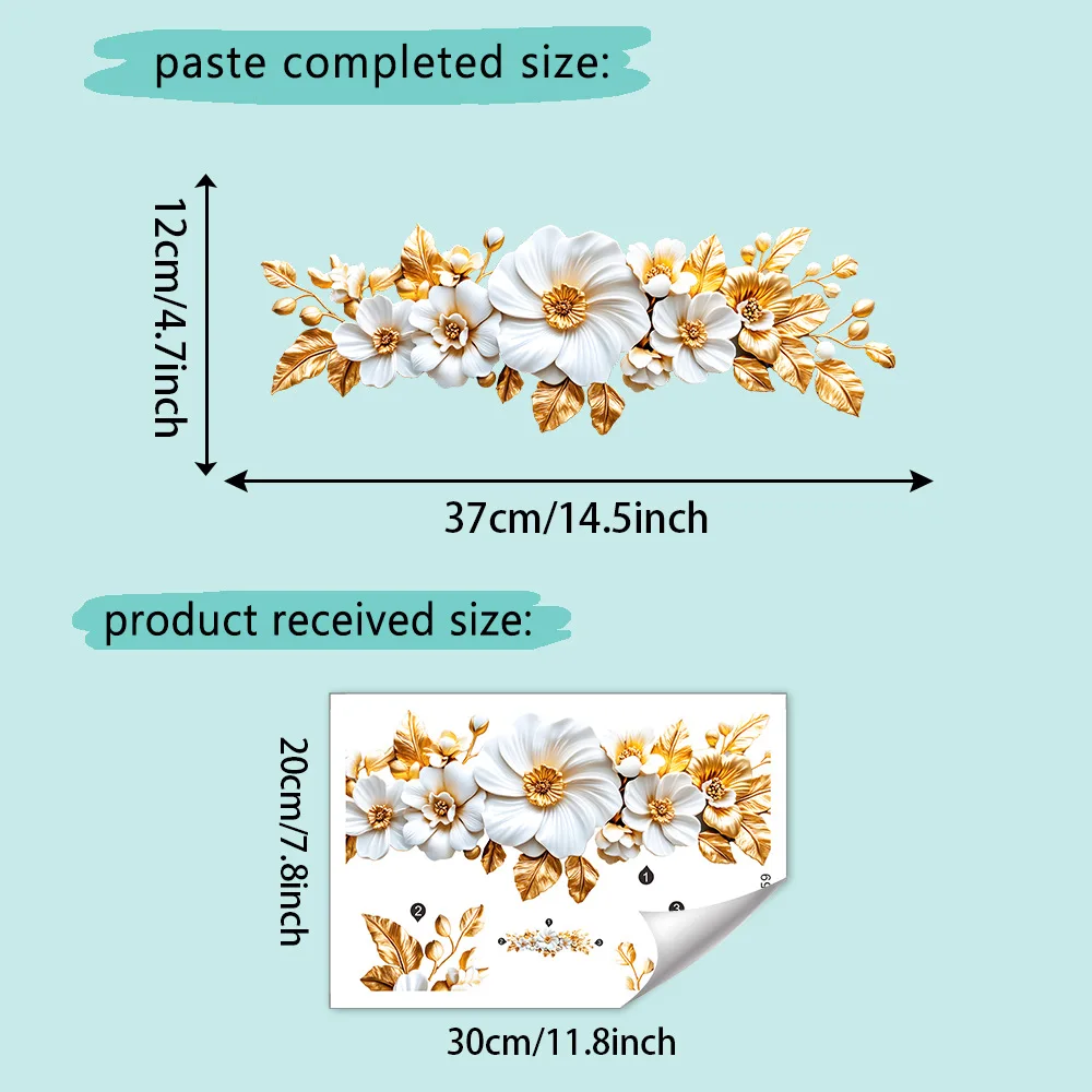 Золотые цветочные наклейки
Золотые цветочные наклейки