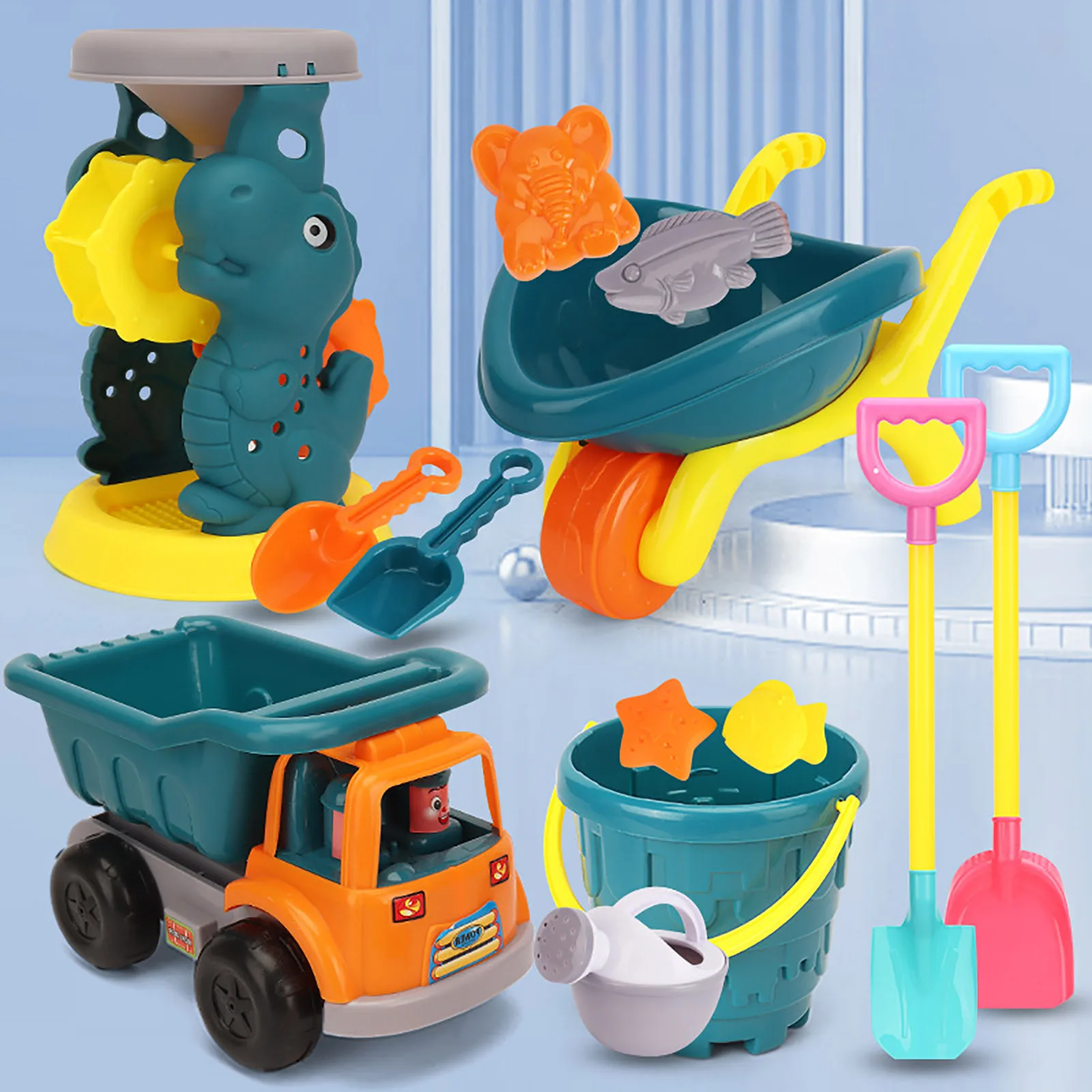 15Pcs Kids Beach Sand Toys Set Sand Toys With Beach Bucket Shovels Tool Kit Sand Pails And Buckets Beach Toy Set For Toddlers
15Pcs Kids Beach Sand Toys Set Sand Toys With Beach Bucket Shovels Tool Kit Sand Pails And Buckets Beach Toy Set For Toddlers