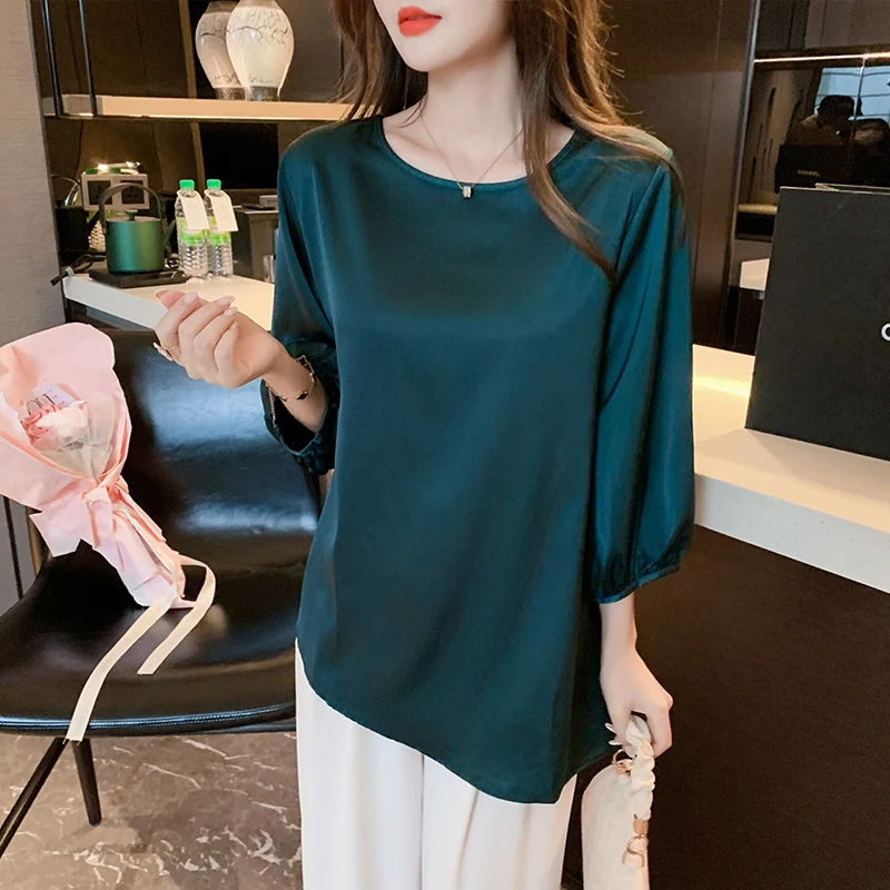 Cotton Loose Shirt Large Size Women's Blouse Summer Long Sleeve Casual Fashion Top Female 2022 New Korean Style O-Neck Clothing
Cotton Loose Shirt Large Size Women's Blouse Summer Long Sleeve Casual Fashion Top Female 2022 New Korean Style O-Neck Clothing