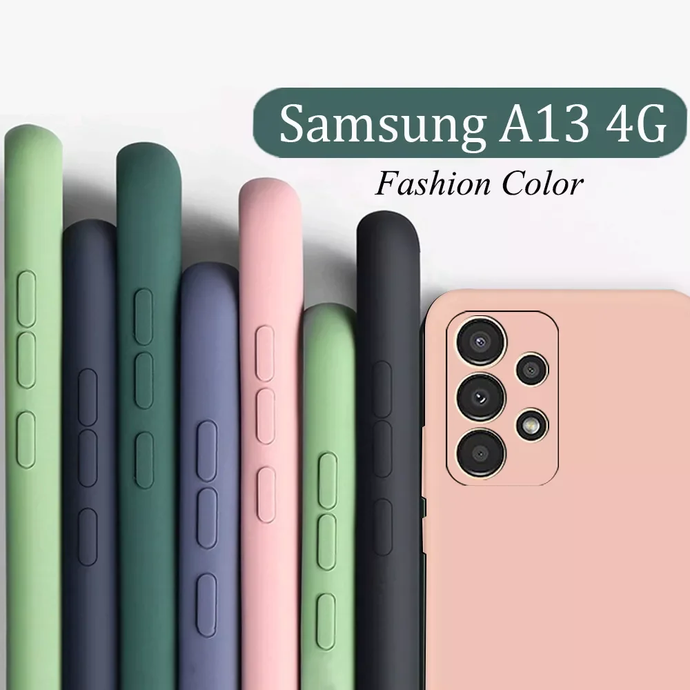 New Square Silicon Phone Case For Samsung A13 4G On Cover Samsung Galaxy A13 a 13 SM-A135F Original Camera Protective Back Case
New Square Silicon Phone Case For Samsung A13 4G On Cover Samsung Galaxy A13 a 13 SM-A135F Original Camera Protective Back Case