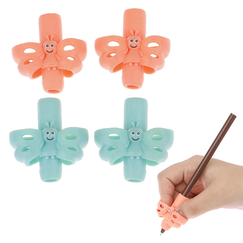 3/4 Pcs Pen holder Butterfly Writing Posture Corrector Two Fnger Silicone Pen Holder Student Children Learning Writing Tools
3/4 Pcs Pen holder Butterfly Writing Posture Corrector Two Fnger Silicone Pen Holder Student Children Learning Writing Tools