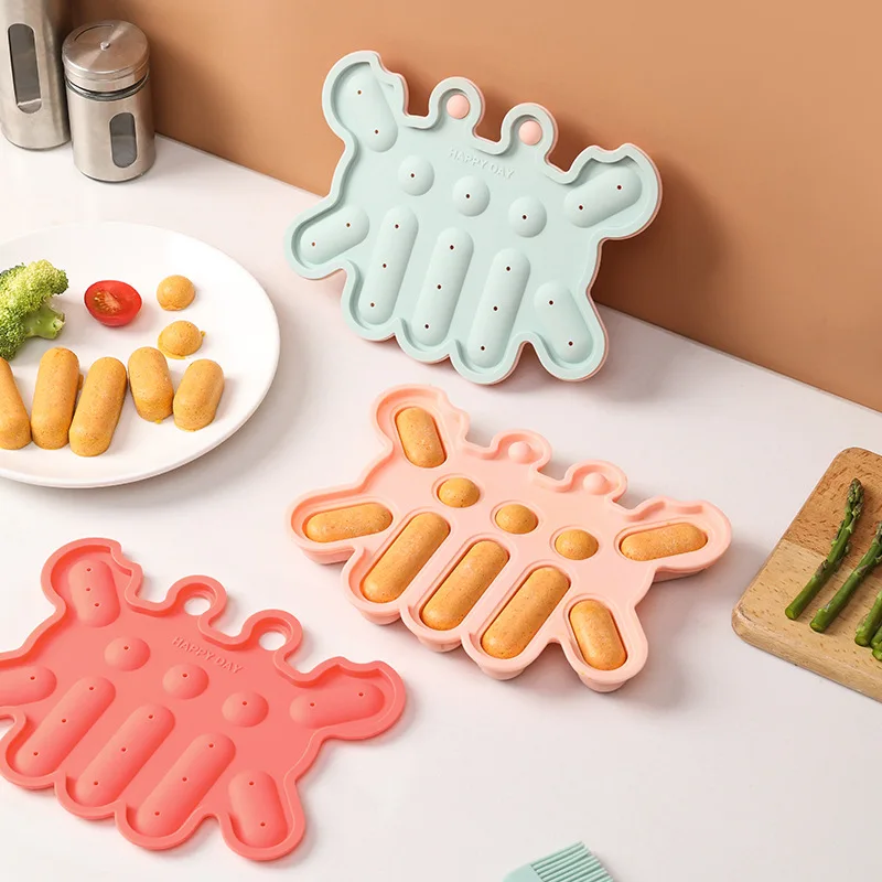 Creative Silicone Sausage Mold DIY Baking Ham Hot Dog Baby Food Supplement Baby Sausage High Temperature Mold Food Grade
Creative Silicone Sausage Mold DIY Baking Ham Hot Dog Baby Food Supplement Baby Sausage High Temperature Mold Food Grade