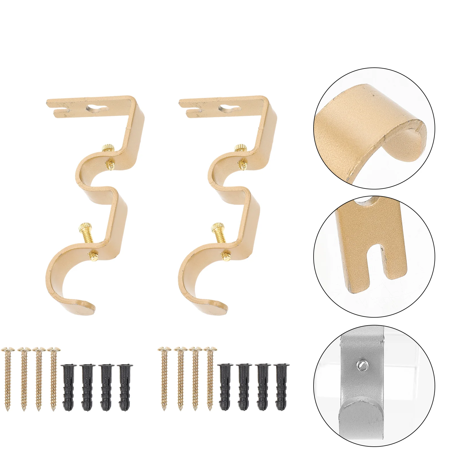 Curtain Rod Brackets Closet Hooks Ceiling Wall Hangers Holders Bracket Holder Adhesive Support Connector Corner Mounting Mount
Curtain Rod Brackets Closet Hooks Ceiling Wall Hangers Holders Bracket Holder Adhesive Support Connector Corner Mounting Mount