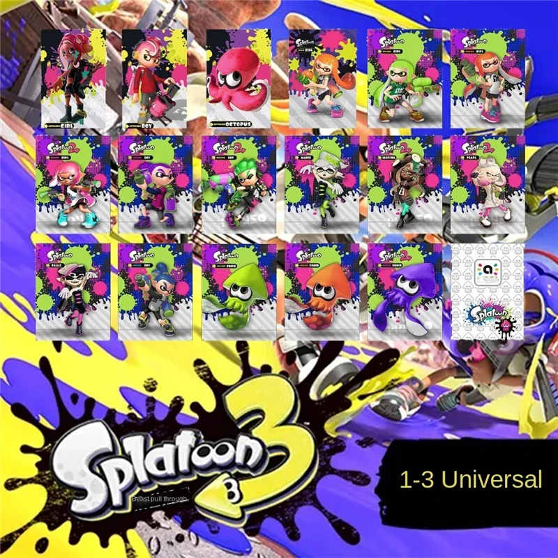 Мини-карта Splatoon 3 2 1 Ntag215 с новейшим рисунком, карты NFC для мини-игр, приставка для NS Switch WiiU 3DS, 31*21 мм или большой стандарт, 17 шт.
Мини-карта Splatoon 3 2 1 Ntag215 с новейшим рисунком, карты NFC для мини-игр, приставка для NS Switch WiiU 3DS, 31*21 мм или большой стандарт, 17 шт.