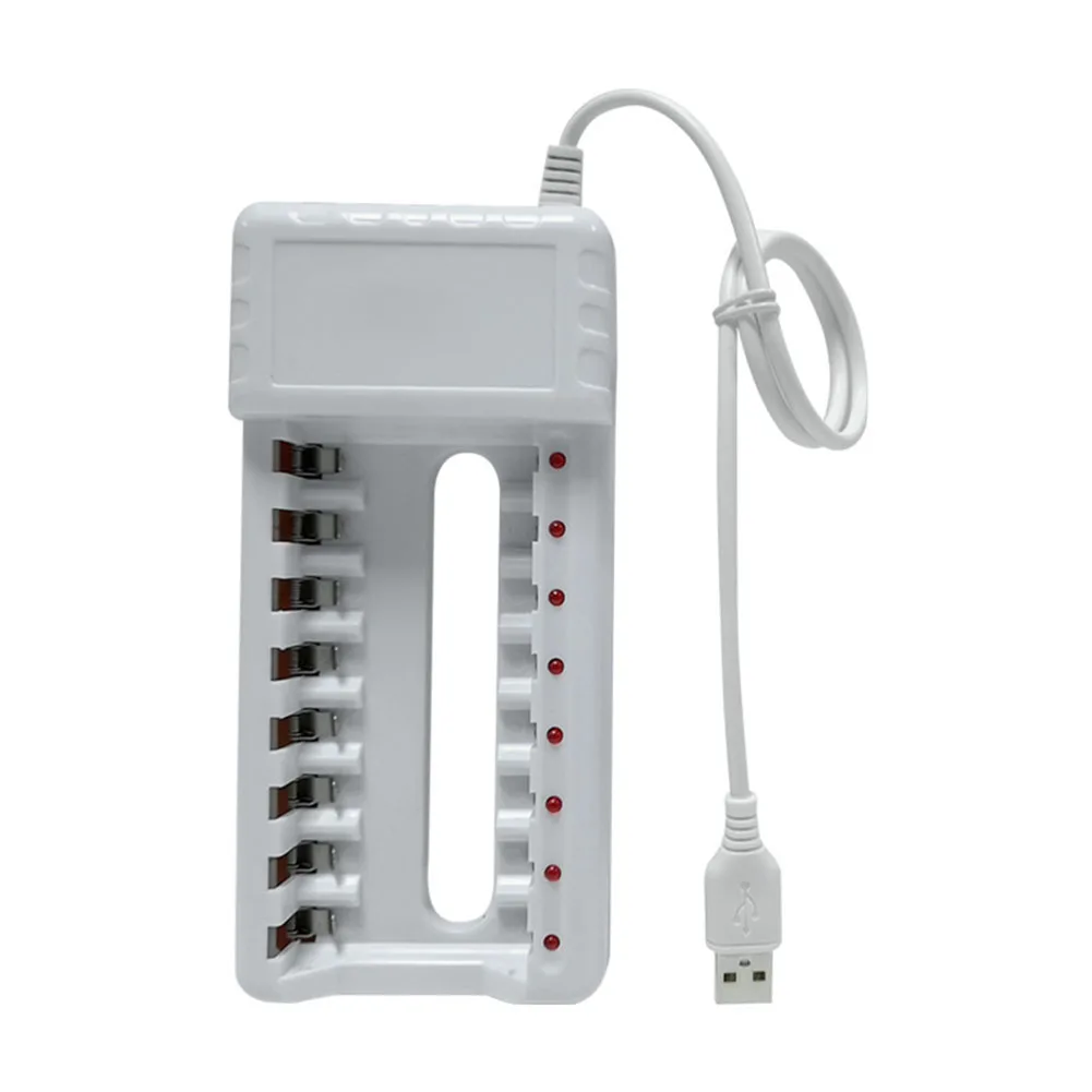 Rechargeable USB Battery Charger 8 Slots Fast Charge For AAA AA Battery Power Tools Accessories Replacement High Quality
Rechargeable USB Battery Charger 8 Slots Fast Charge For AAA AA Battery Power Tools Accessories Replacement High Quality