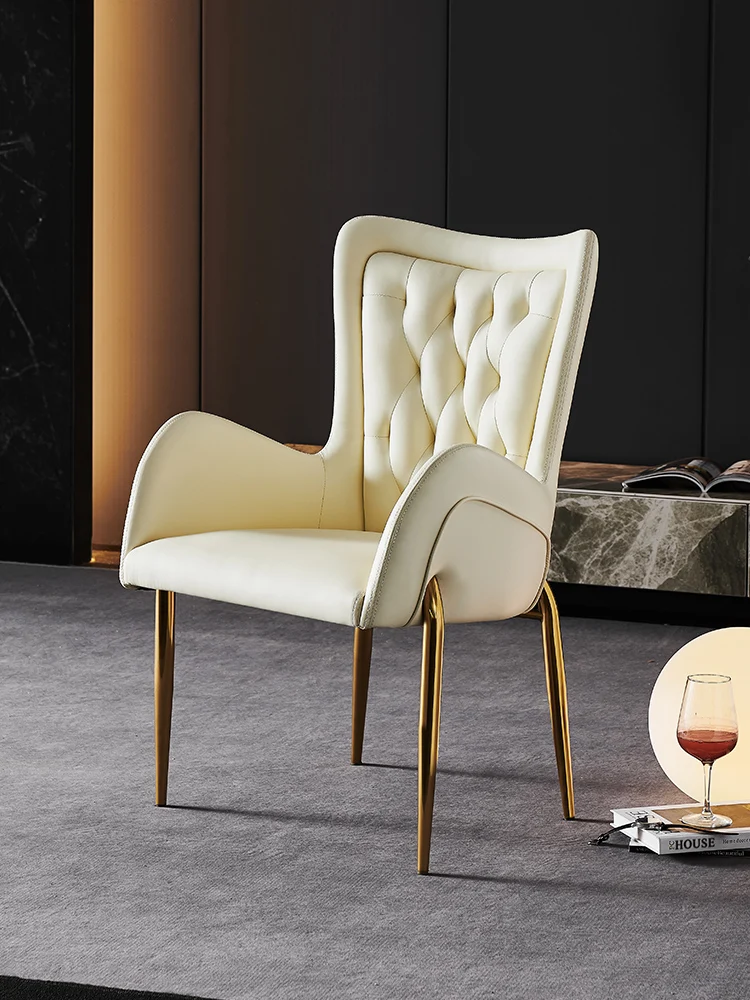 Simple post-modern household zipper stainless steel leg light luxury dining chair beige European dressing table hotel chair
Simple post-modern household zipper stainless steel leg light luxury dining chair beige European dressing table hotel chair