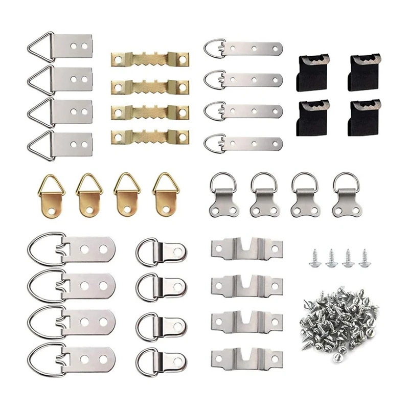 96Pcs/Set Picture Photo Frame Hanging Hooks With Screws Kit For Office Home Painting Hanger Assorted
96Pcs/Set Picture Photo Frame Hanging Hooks With Screws Kit For Office Home Painting Hanger Assorted