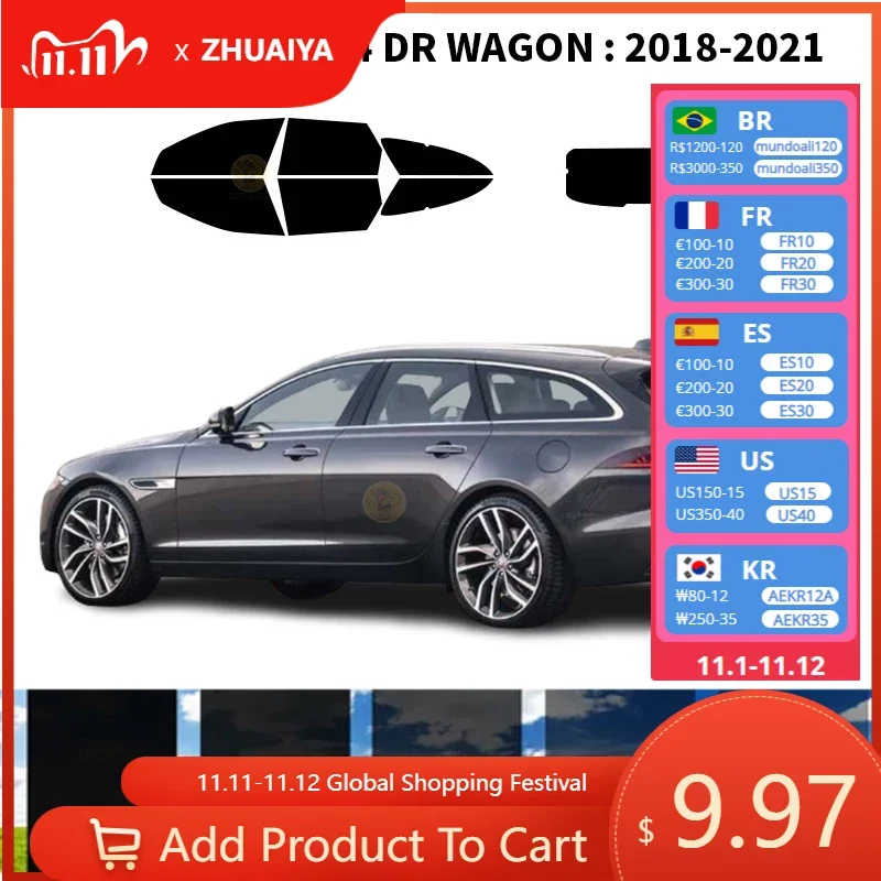 Нанокерамическая Автомобильная УФ-пленка Precut для окон, автомобильная оконная пленка для JAGUAR XF 4 DR WAGON 2018-2021
Нанокерамическая Автомобильная УФ-пленка Precut для окон, автомобильная оконная пленка для JAGUAR XF 4 DR WAGON 2018-2021