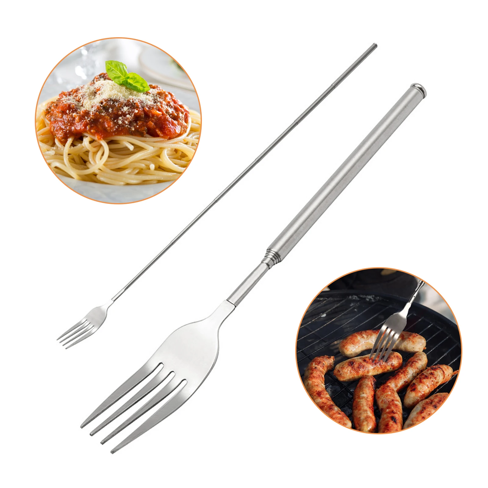 1Pcs Creative Telescopic Cutlery Stainless Steel BBQ Fork Metal Portable Dinner Fruit Dessert Fork Kitchen Utensil Tableware
1Pcs Creative Telescopic Cutlery Stainless Steel BBQ Fork Metal Portable Dinner Fruit Dessert Fork Kitchen Utensil Tableware