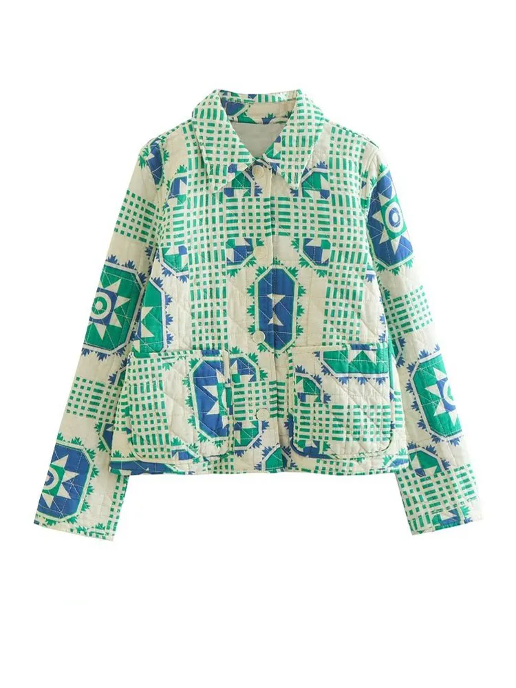 Women 2022 Winter Fashion Printed cotton shirt Coat Vintage Long Sleeve Button-up Female Outerwear Chic Overshirt
Women 2022 Winter Fashion Printed cotton shirt Coat Vintage Long Sleeve Button-up Female Outerwear Chic Overshirt