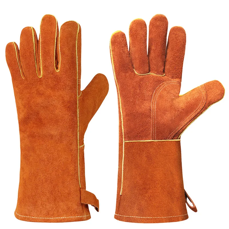 Welding Gloves Cowhide Anti-Scalding Wear-Resistant High Temperature Resistance Winter Leather Working Welder Gloves
Welding Gloves Cowhide Anti-Scalding Wear-Resistant High Temperature Resistance Winter Leather Working Welder Gloves