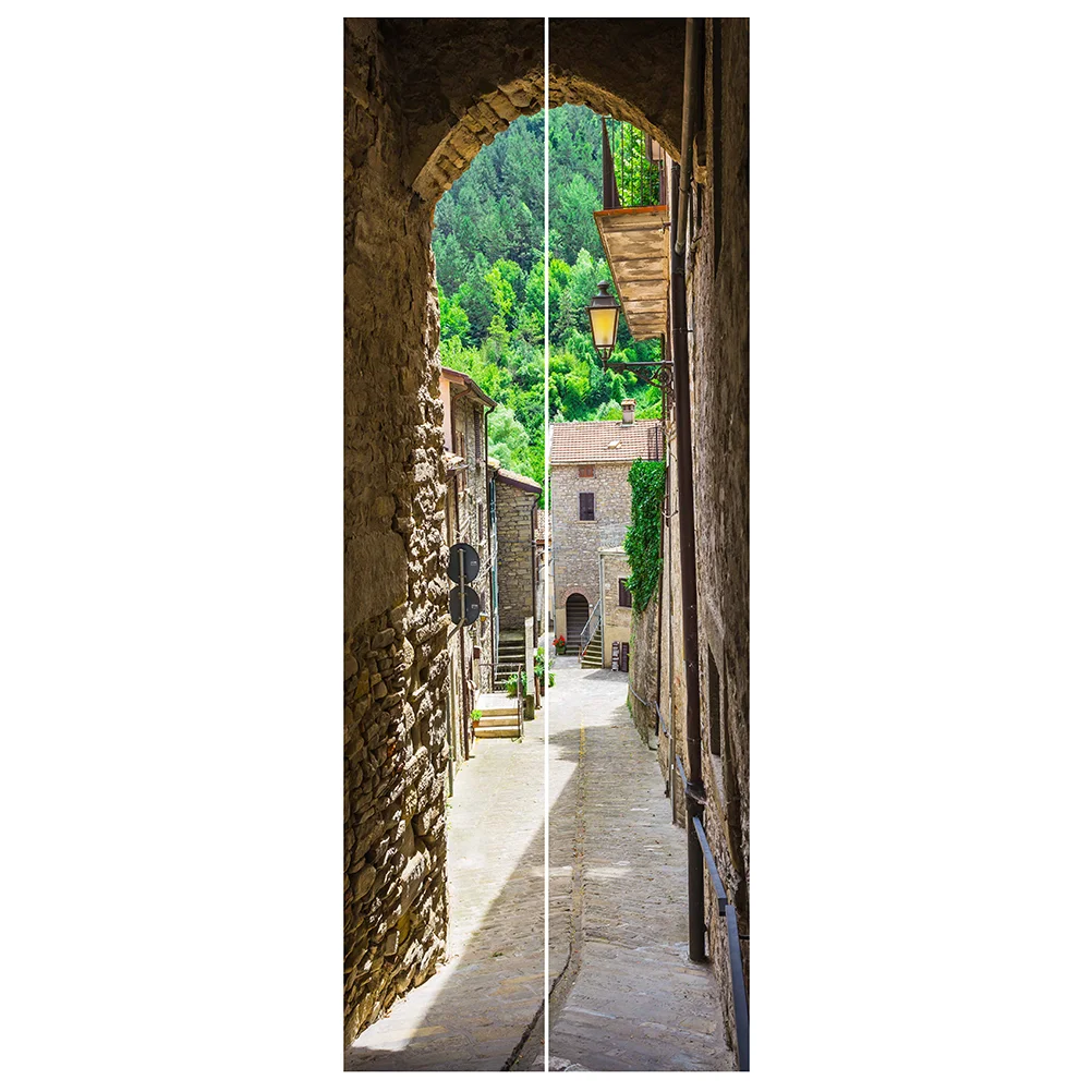 2pcs 3D Door Stickers Simulation Alleyway Door Mural PVC Self-Adhesive Removable Wallpaper (385x200cm)
2pcs 3D Door Stickers Simulation Alleyway Door Mural PVC Self-Adhesive Removable Wallpaper (385x200cm)