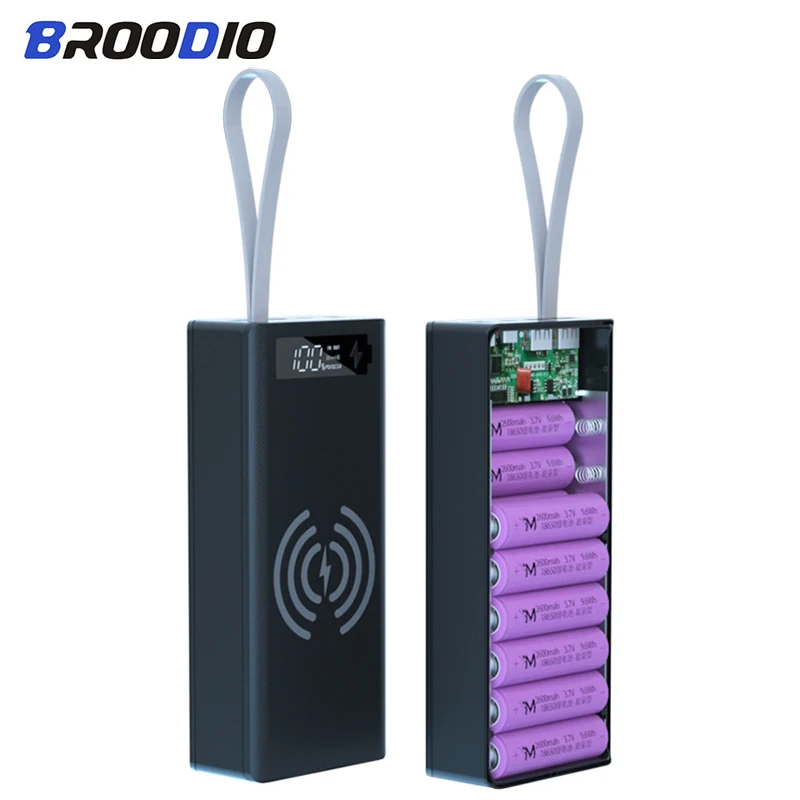 16*18650 Battery Charger Box Power Bank Holder Case Dual USB LCD Display Support Quick & Wireless Charger Battery Shell Storage
16*18650 Battery Charger Box Power Bank Holder Case Dual USB LCD Display Support Quick & Wireless Charger Battery Shell Storage