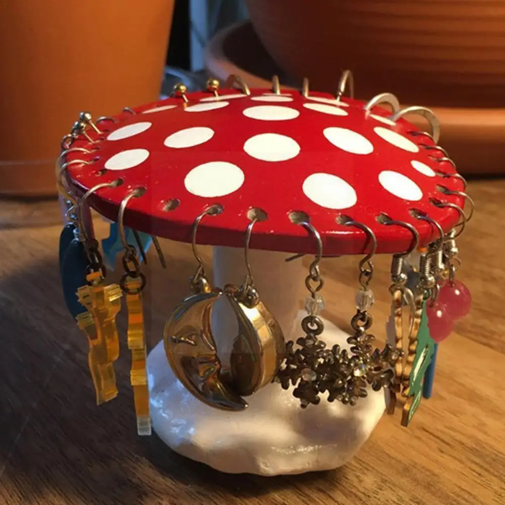 Mushroom Earring Holder 26 Holes Earrings Storage Rack Resin Jewery Home Organizer Decor Display Rack Desktop Ornament Stan C0j3
Mushroom Earring Holder 26 Holes Earrings Storage Rack Resin Jewery Home Organizer Decor Display Rack Desktop Ornament Stan C0j3