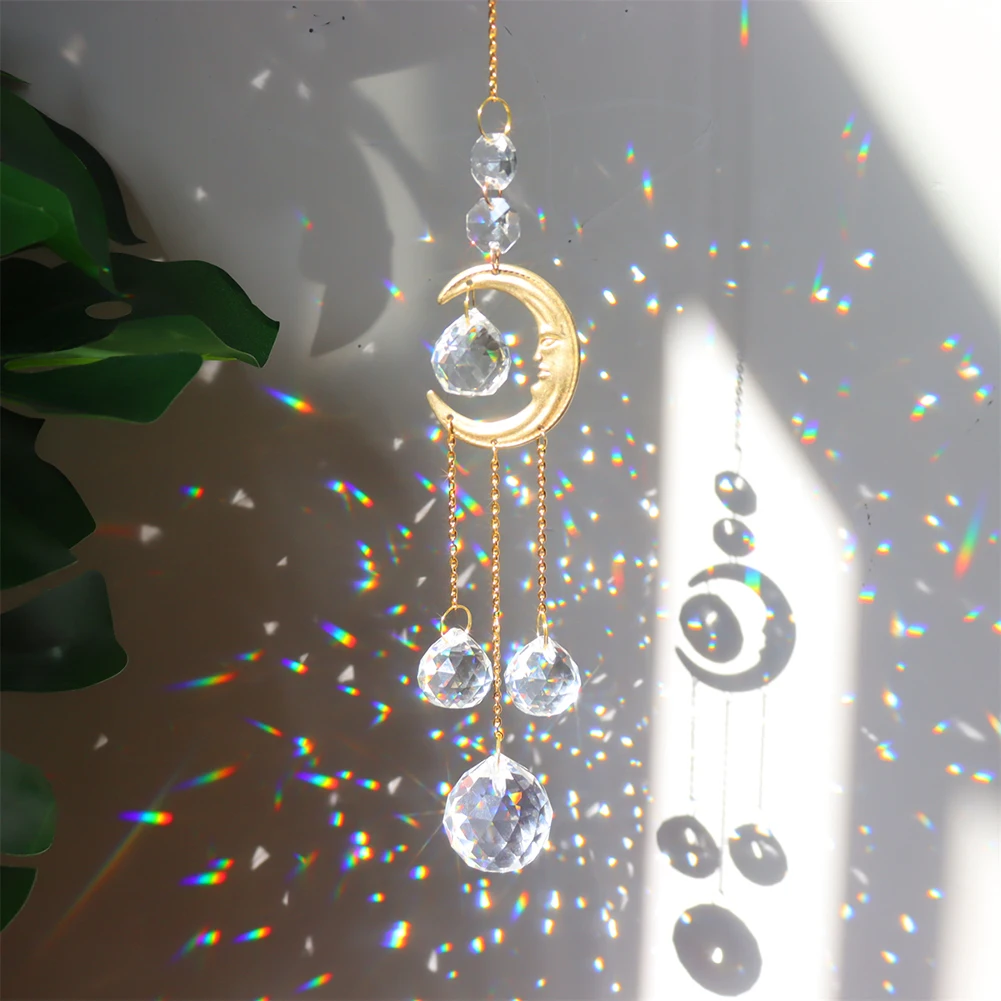 Wind Chime Light Catcher Hanging Ornament Pipa Crystals Moon Prism Decor Suncatcher Crystal Hanging Glass Prisms Outdoor Garden
Wind Chime Light Catcher Hanging Ornament Pipa Crystals Moon Prism Decor Suncatcher Crystal Hanging Glass Prisms Outdoor Garden