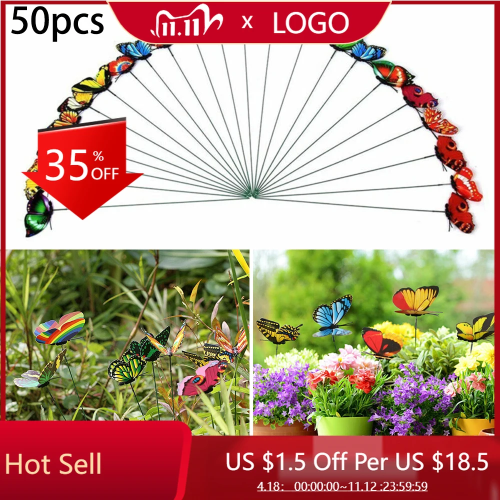 50pcs 25*4cm Butterfly Stakes Outdoor Yard Planter Flower Pot Bed Garden Decor Yard Garden Supplies Yard & Garden Decoration
50pcs 25*4cm Butterfly Stakes Outdoor Yard Planter Flower Pot Bed Garden Decor Yard Garden Supplies Yard & Garden Decoration