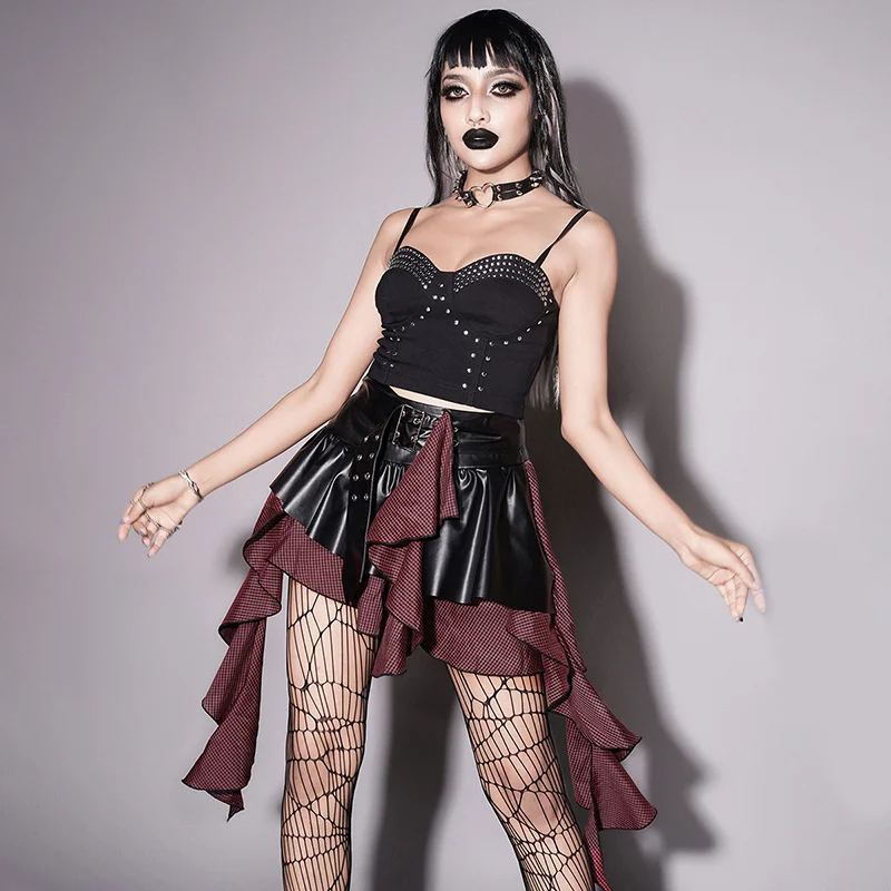 Skirt Gothic Retro Women Darkness Fashion 2022 Autumn New Dark Color Contrast Personalized Plaid Skirt
Skirt Gothic Retro Women Darkness Fashion 2022 Autumn New Dark Color Contrast Personalized Plaid Skirt