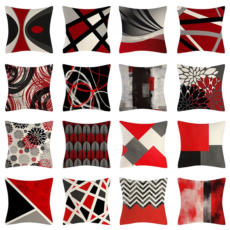 Abstract Geometric Pillow Case Gray Red Stripe Pillowcase for Bed Waist Decorative Home Decor Living Room Sofa Car 45x45 40x40
Abstract Geometric Pillow Case Gray Red Stripe Pillowcase for Bed Waist Decorative Home Decor Living Room Sofa Car 45x45 40x40