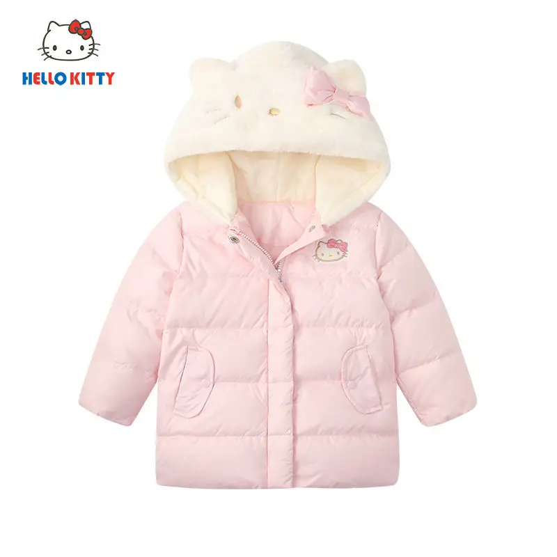 Kawaii Sanrios аниме Hello Kitty зимняя новая стильная детская пуховая куртка с капюшоном мультяшная Милая Детская куртка среднего размера детский подарок
Kawaii Sanrios аниме Hello Kitty зимняя новая стильная детская пуховая куртка с капюшоном мультяшная Милая Детская куртка среднего размера детский подарок