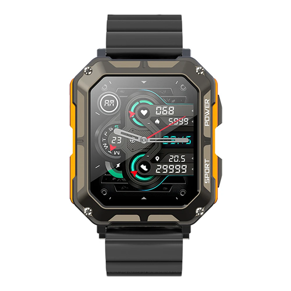 

Часы информационные Push-часы, черные, с большой емкостью, конфигурация, длительный срок службы батареи, водонепроницаемые, прочные Смарт-часы для электроники Ip68