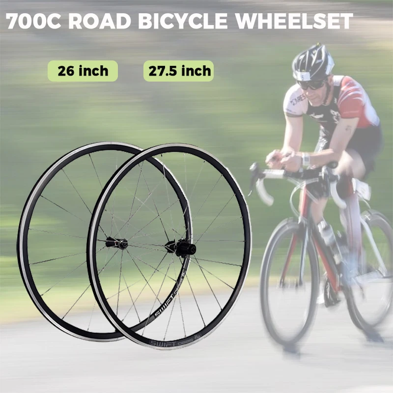 KEMIMOTO Bike Wheelset Road Bicycle Wheelset 26 27.5 700C Rims Bearing Aluminum Ultralight Wheels Ring Brake Wheel Set
KEMIMOTO Bike Wheelset Road Bicycle Wheelset 26 27.5 700C Rims Bearing Aluminum Ultralight Wheels Ring Brake Wheel Set