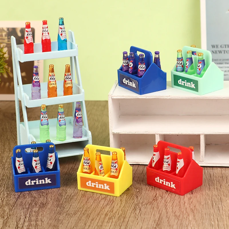 1Set 1:12 Dollhouse Miniature Beer Bottle Beverage Vial With Drink Box Kitchen Model Decor Toy Doll House Accessories
1Set 1:12 Dollhouse Miniature Beer Bottle Beverage Vial With Drink Box Kitchen Model Decor Toy Doll House Accessories