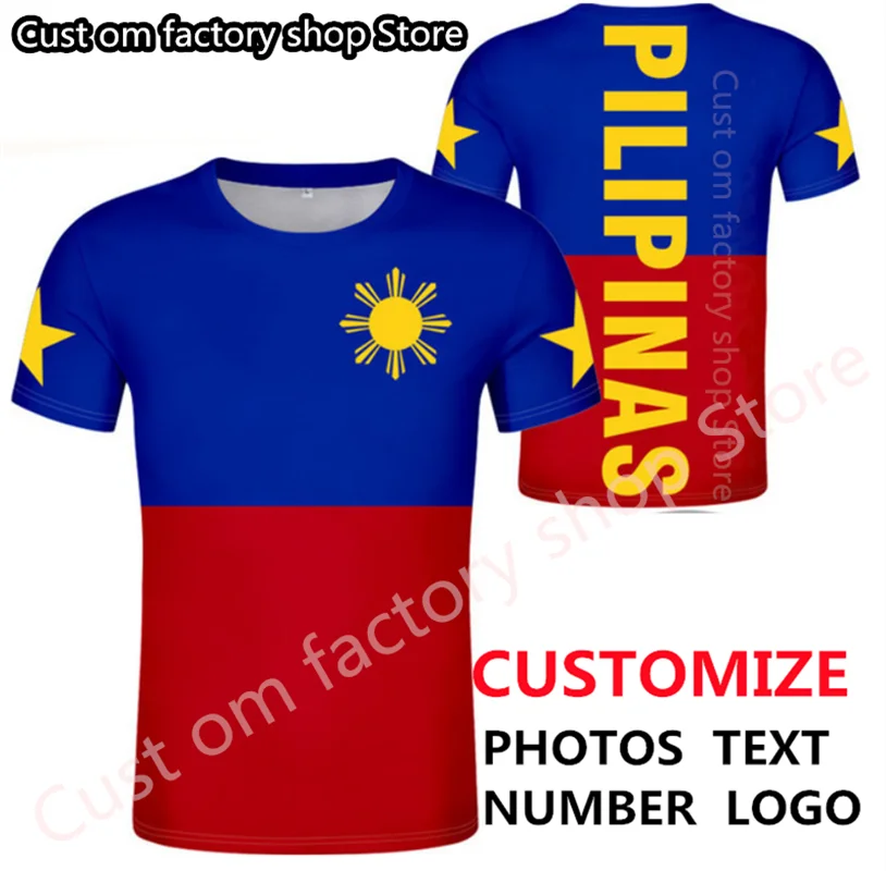 Philippines t-shirt print Name t shirt DIY filipino Nation Flag Republic Philipinas print photo jersey couple sport clothes
Philippines t-shirt print Name t shirt DIY filipino Nation Flag Republic Philipinas print photo jersey couple sport clothes