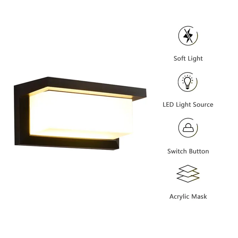 LED Outdoor Wall Light Aluminum Indoor Balcony Acrylic Light Corridor Stair Inductio Nordic Decorative Lamps Outdoor Lighting
LED Outdoor Wall Light Aluminum Indoor Balcony Acrylic Light Corridor Stair Inductio Nordic Decorative Lamps Outdoor Lighting