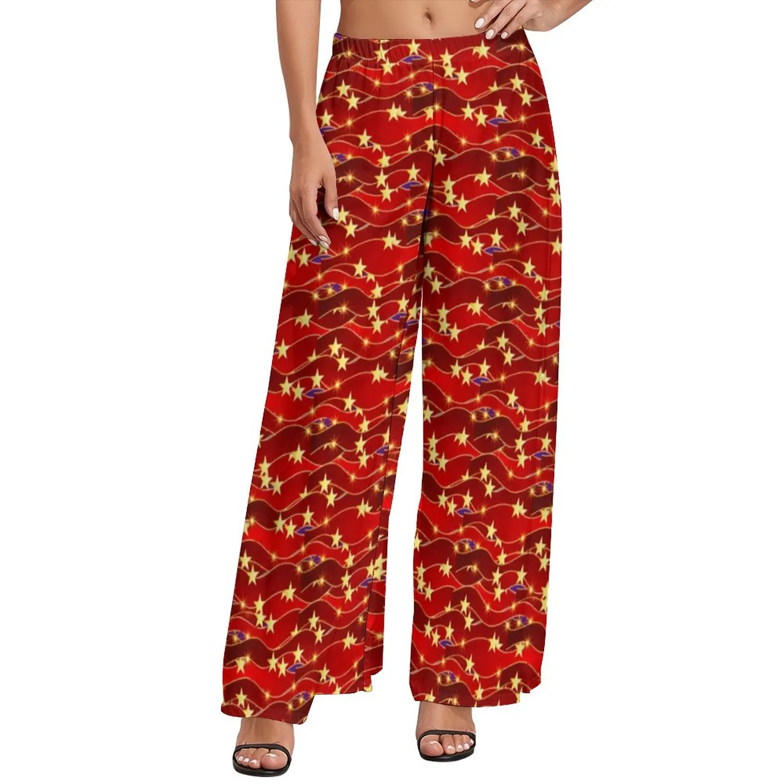 Christmas Sky Pants High Waisted Gold Stars Print Sexy Trousers Street Fashion Printed Wide Leg Pants
Christmas Sky Pants High Waisted Gold Stars Print Sexy Trousers Street Fashion Printed Wide Leg Pants