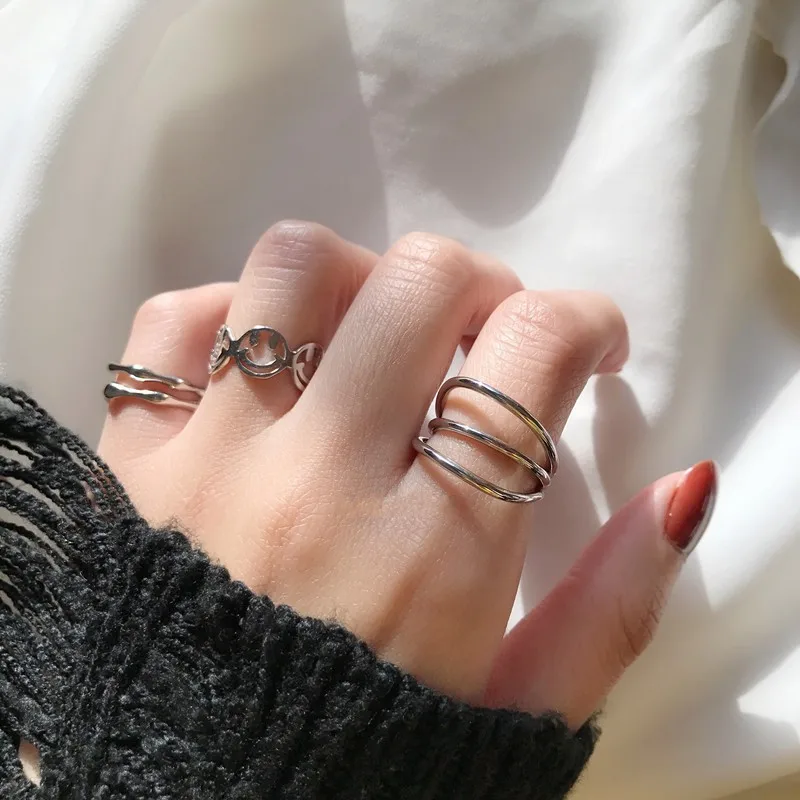 FMILY Minimalist Geometric Line Ring 925 Sterling Silver New Fashion All-match Creative Hip-hop Jewelry for Girlfriend Gift
FMILY Minimalist Geometric Line Ring 925 Sterling Silver New Fashion All-match Creative Hip-hop Jewelry for Girlfriend Gift