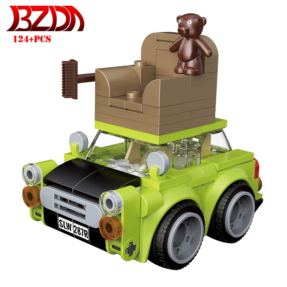 Строительные блоки Mr. Bean's Green Mini, модель автомобиля с крышей и диваном, строительные блоки MOC Speed Beans Chumps, идеи для кирпича из фильма, игрушки, п...
Строительные блоки Mr. Bean's Green Mini, модель автомобиля с крышей и диваном, строительные блоки MOC Speed Beans Chumps, идеи для кирпича из фильма, игрушки, п...