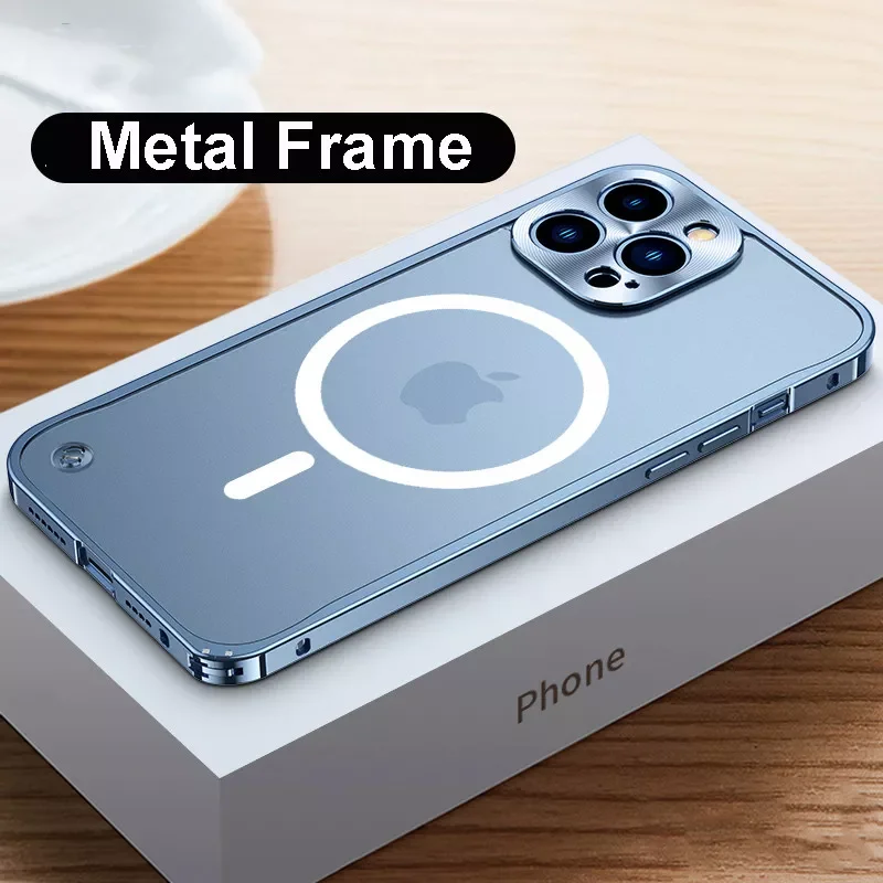 2022 for Iphone 12 13 Pro Max 12mini 13mini Support for Magsafe Wireless Charging Luxury Aluminium Alloy Metal Frame Cases
2022 for Iphone 12 13 Pro Max 12mini 13mini Support for Magsafe Wireless Charging Luxury Aluminium Alloy Metal Frame Cases