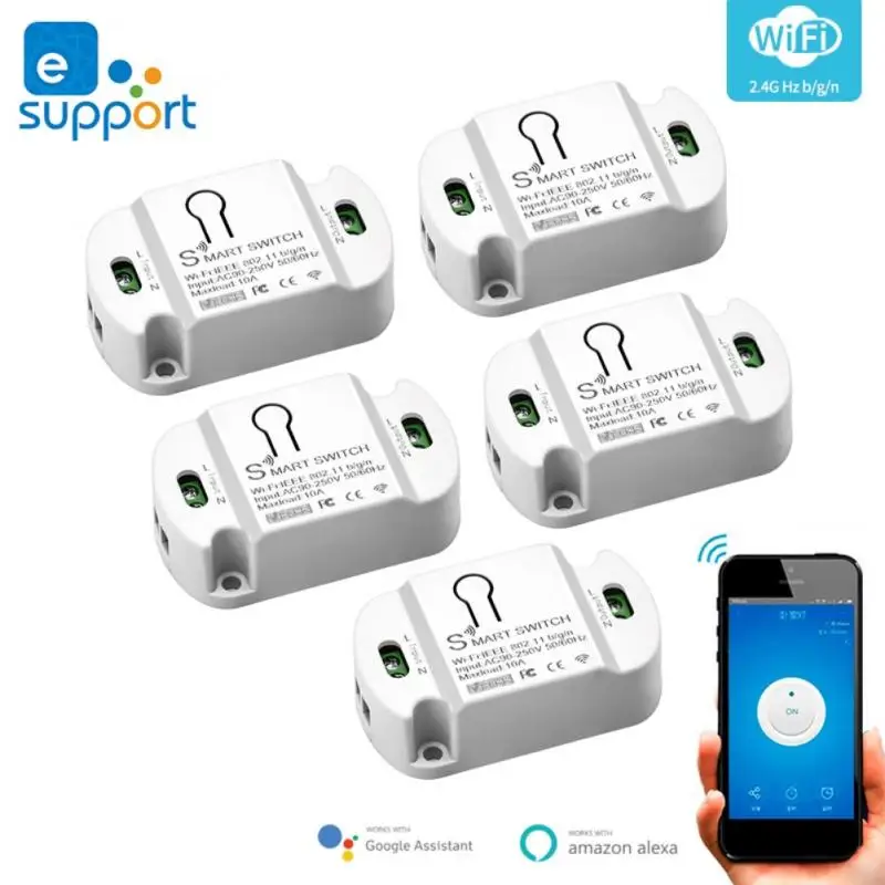 Tuya 10A Wifi Smart Switch Timer Wireless Switch Smart Home Automation Compatible Smart Life APP Work With Alexa Google Home
Tuya 10A Wifi Smart Switch Timer Wireless Switch Smart Home Automation Compatible Smart Life APP Work With Alexa Google Home