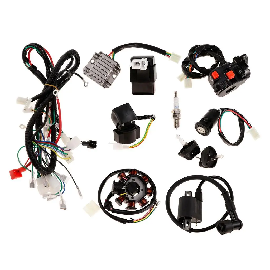 Electric Wiring Harness Wire Loom CDI Stator Assembly Kit for 150/250 
Electric Wiring Harness Wire Loom CDI Stator Assembly Kit for 150/250