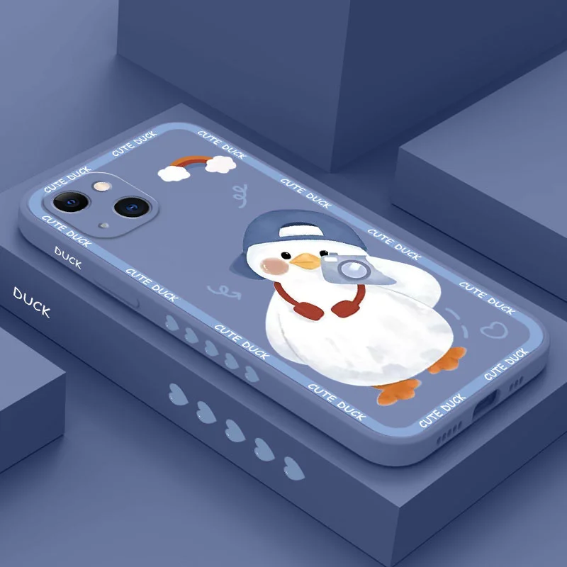 White Cute Duck Phone Case For iPhone 13 12 11 Pro Max Mini X XR XS MAX SE2020 8 7 Plus 6 6S Plus Cover
White Cute Duck Phone Case For iPhone 13 12 11 Pro Max Mini X XR XS MAX SE2020 8 7 Plus 6 6S Plus Cover