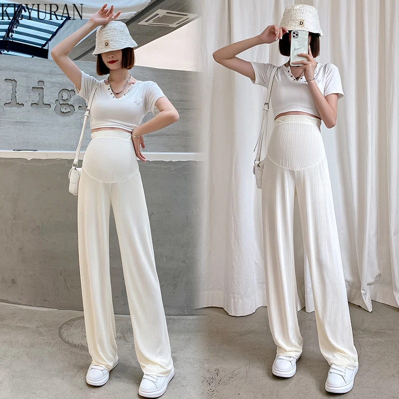 Pregnant Women Spring Summer Thin Wide Leg Pants Loose Maternity Abdomen Trousers High Waist Pregnancy Full Length Belly Pants
Pregnant Women Spring Summer Thin Wide Leg Pants Loose Maternity Abdomen Trousers High Waist Pregnancy Full Length Belly Pants